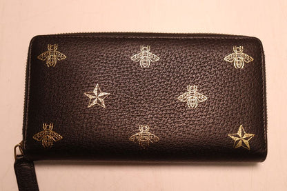 Gucci Bee & Star Leather Zip Around Wallet — view 2