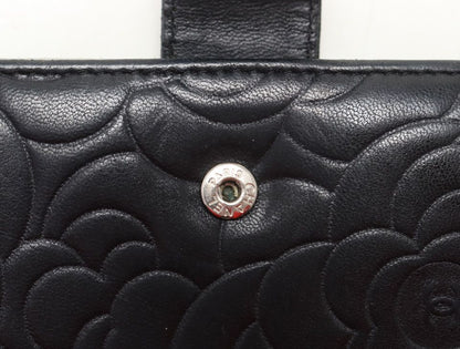 Chanel Camellia Lambskin Bifold Wallet — view 9