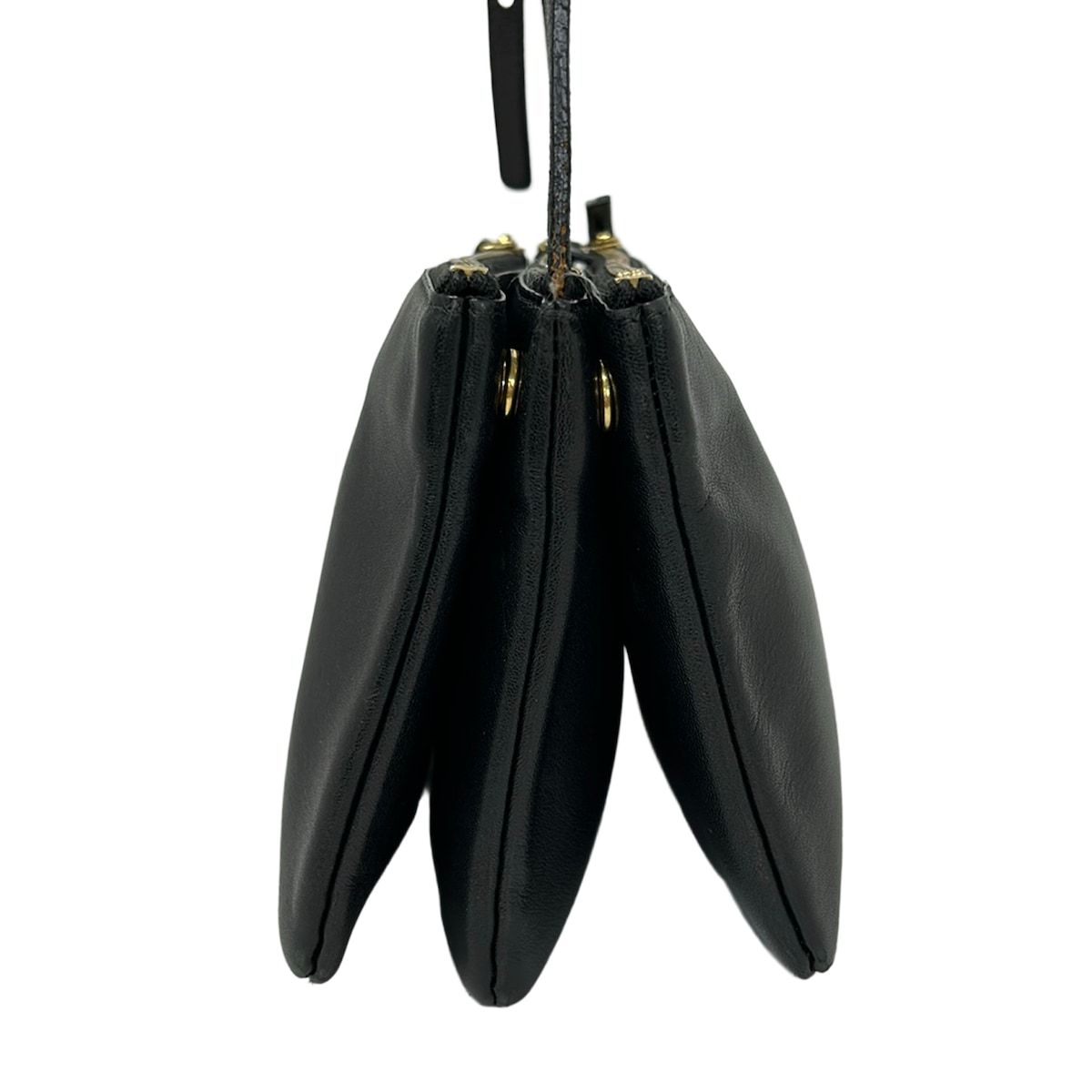 Celine Shoulder Bag Trio Black Crossbody Leather — view 4