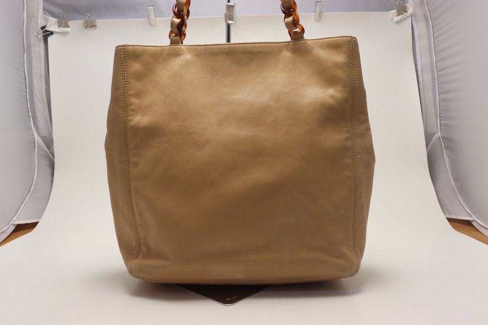 Chanel No 5 CC Logo Leather Tote Shoulder — view 2