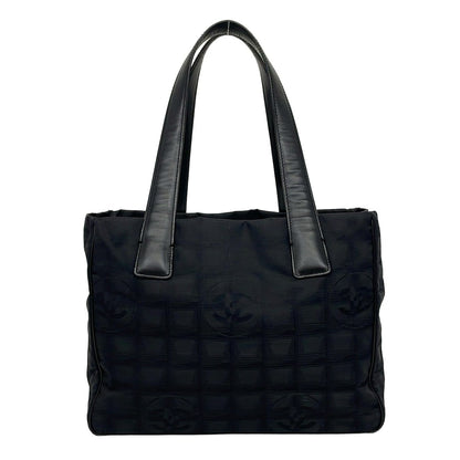 Chanel Tote New Travel Line PM Black Leather