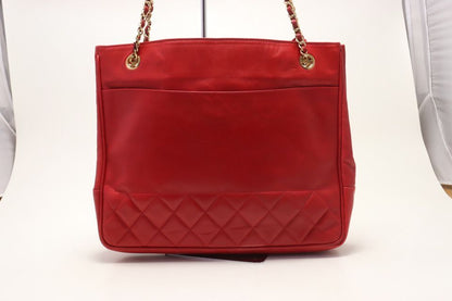 Chanel Lambskin Chain Tote Shoulder — view 2