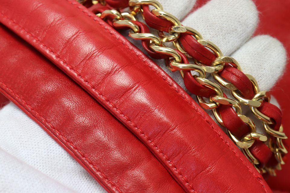 Chanel Lambskin Chain Tote Shoulder — view 6