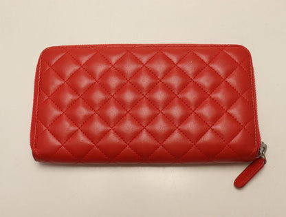 Chanel Lambskin Quilted Zip Around Wallet — view 2