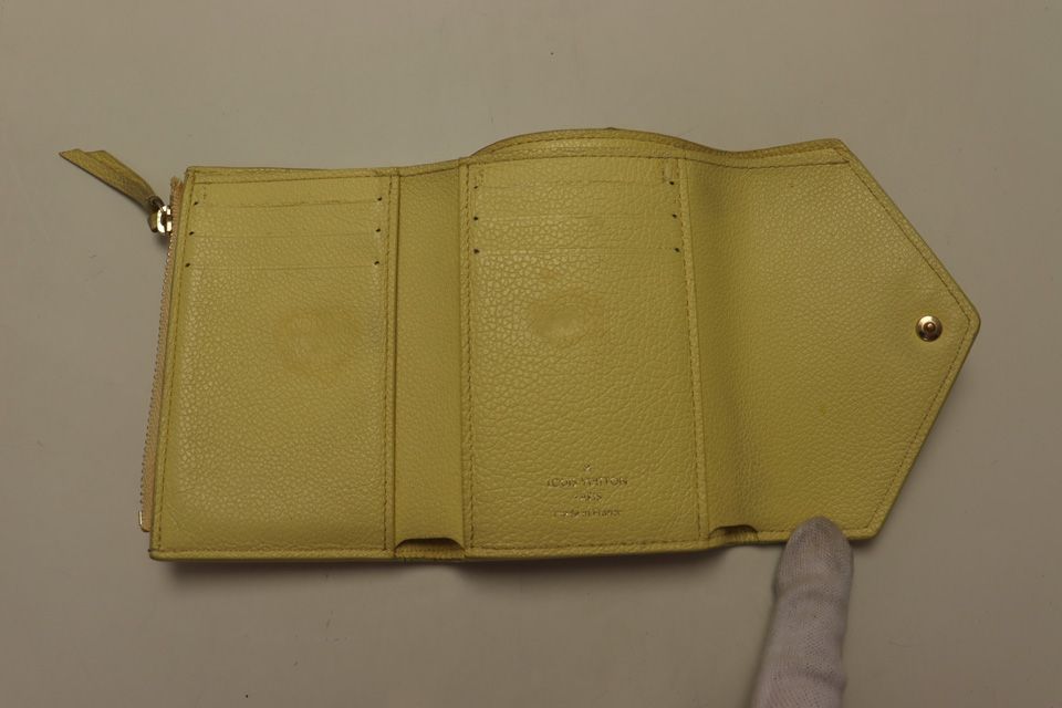 Louis Vuitton Monogram Empreinte Bicolor Victorine Trifold Wallet — view 4