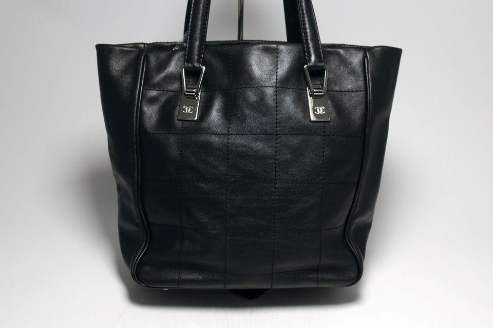 Chanel Chocolate Bar Lambskin Tote — view 2