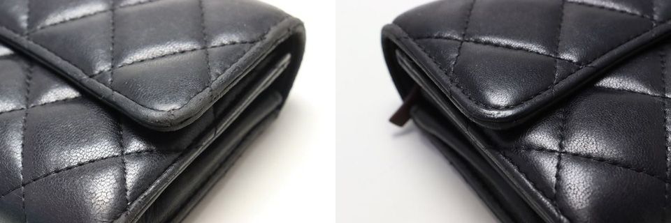 Chanel 22 Lambskin Quilted Flap Wallet — view 9