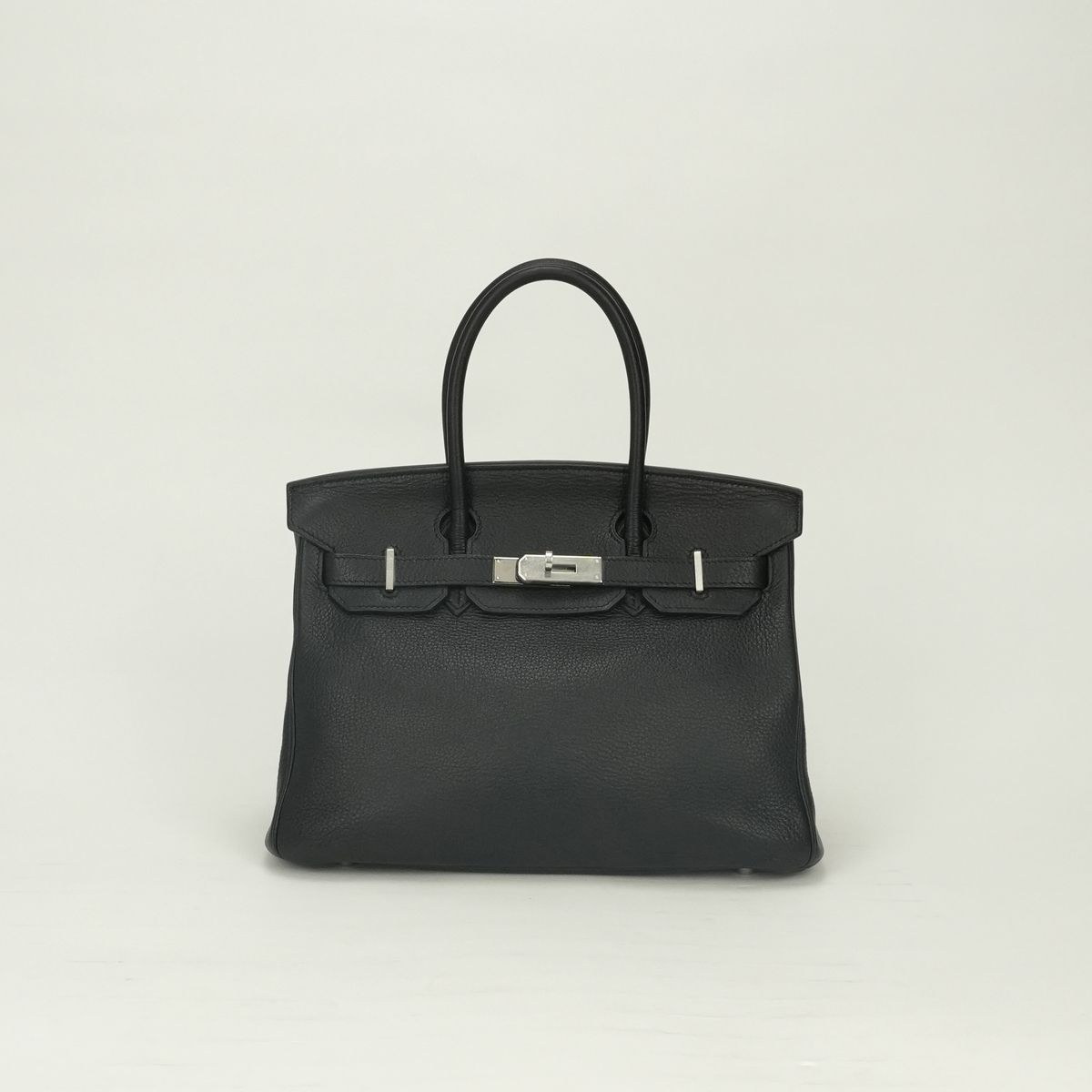 Hermes Birkin 30 Tote Togo Noir Black Silver