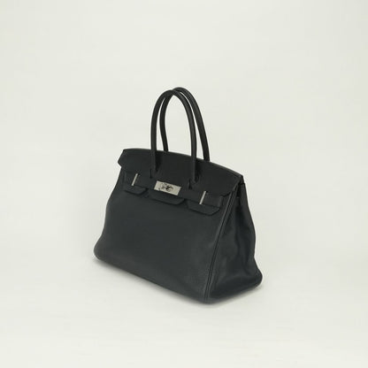 Hermes Birkin 30 Tote Togo Noir Black Silver — view 2