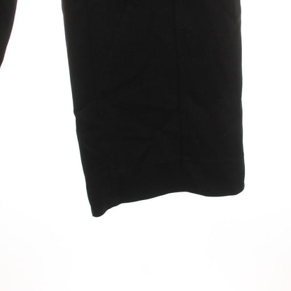 Hermes Rayon Silk 1 Tuck Wide Pants Trousers Easy Blend 34 Black DF YT — view 7