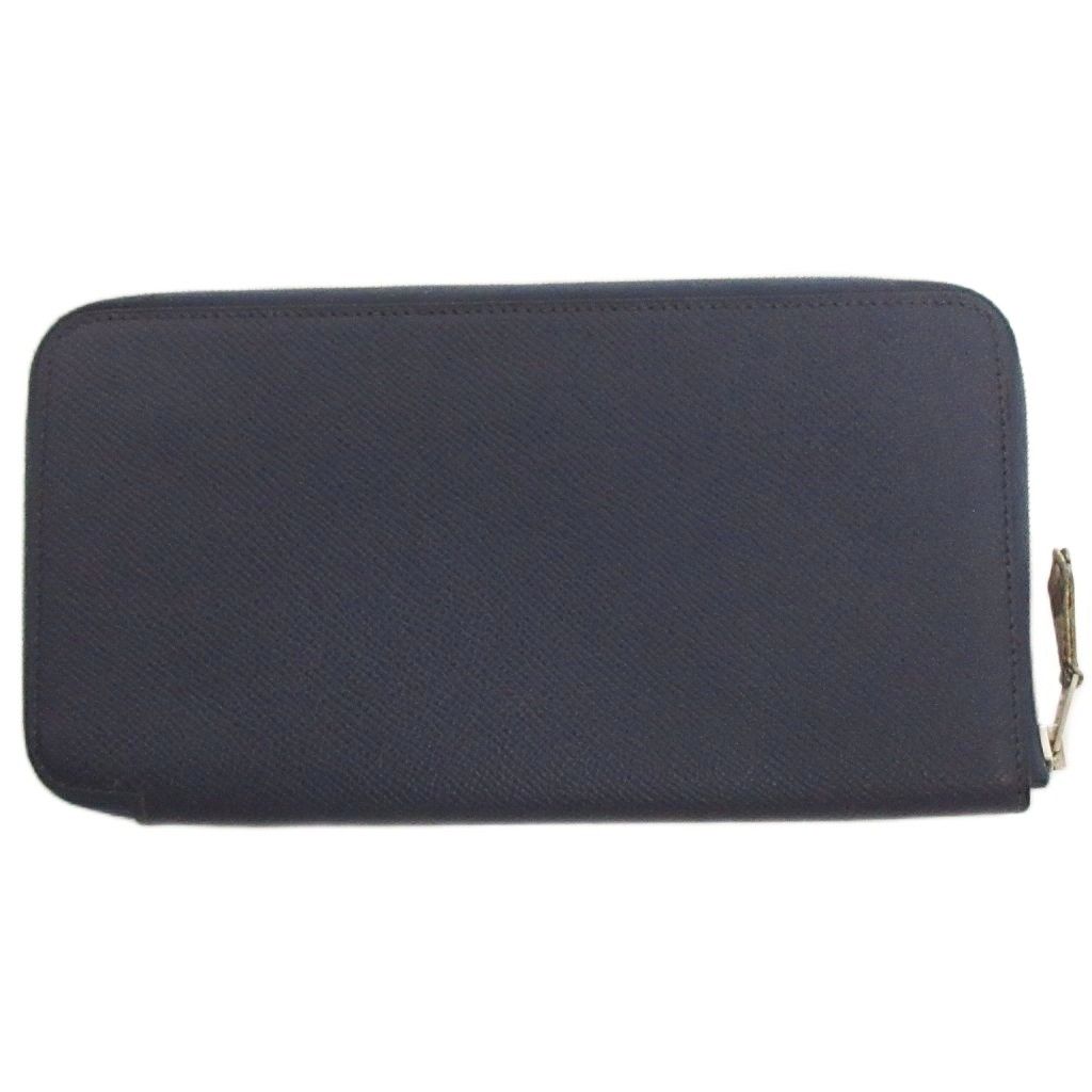 Hermes Azap Long Silk in Wallet Leather Navy — view 2