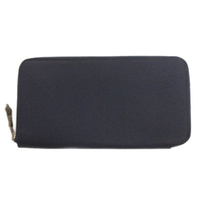 Hermes Azap Long Silk in Wallet Leather Navy