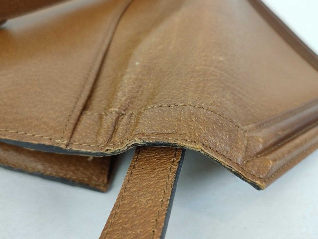 Saint Laurent Shoulder Bag Line Brown Leather — view 7