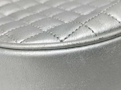 Celine Shoulder Bag C Charm Silver Leather Gold — view 6