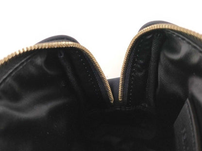 Fendi Pouch Makeuppouch Black Canvas FF Embossed Gold — view 8