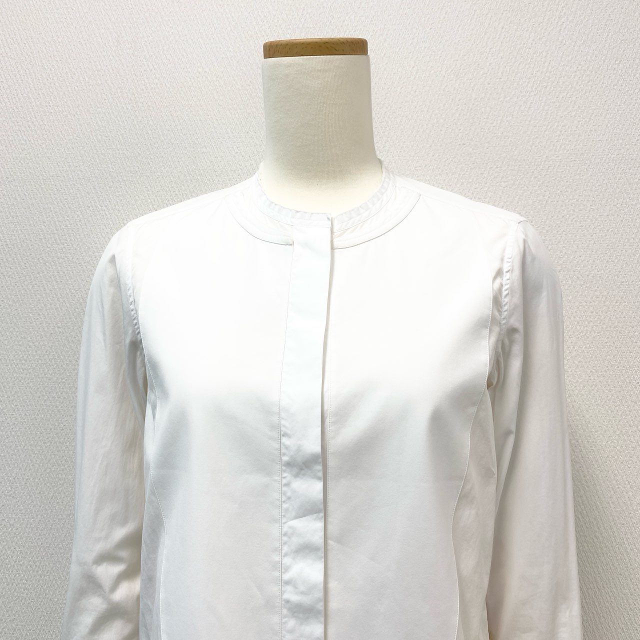 Celine Phoebe Philo Era Tuxedo Shirt Cutoff Color Long Sleeve 2 34 White Cotton — view 4