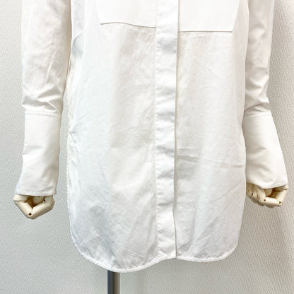 Celine Phoebe Philo Era Tuxedo Shirt Cutoff Color Long Sleeve 2 34 White Cotton — view 5