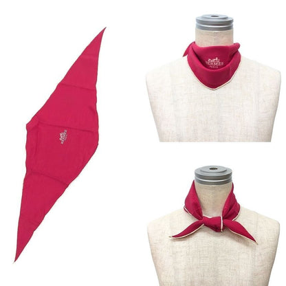 Hermes Diamond Shawl Scarf Losange Silk 100% Pink — view 2