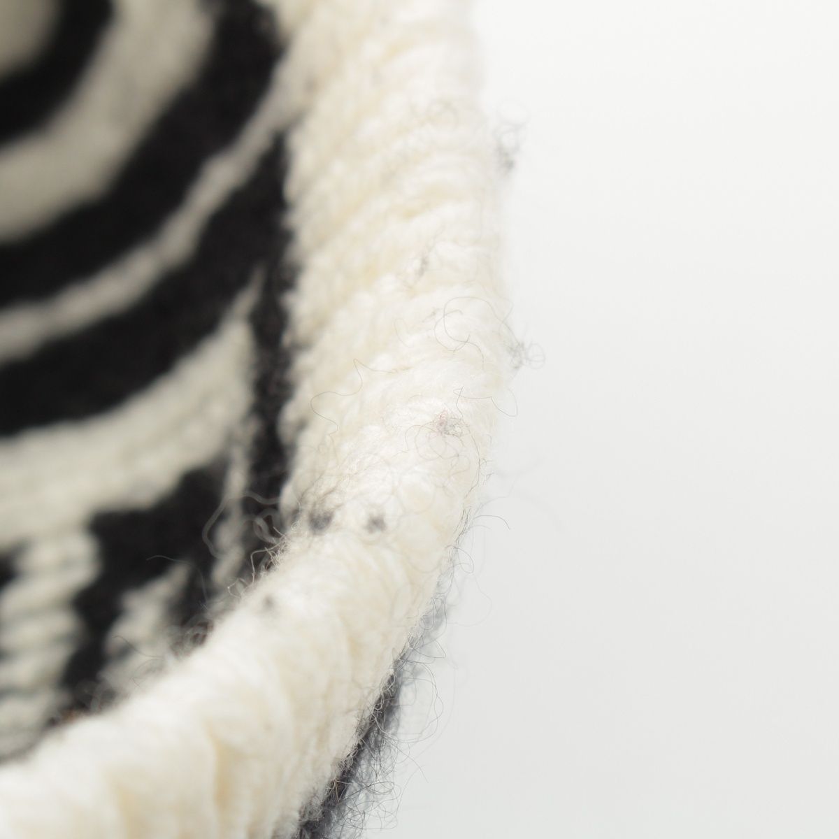 Chanel Logo Knit Cap Beanie Hat Black White — view 7
