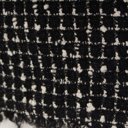 Chanel Wool Nylon Short Sleeve Top Black White 34 — view 8