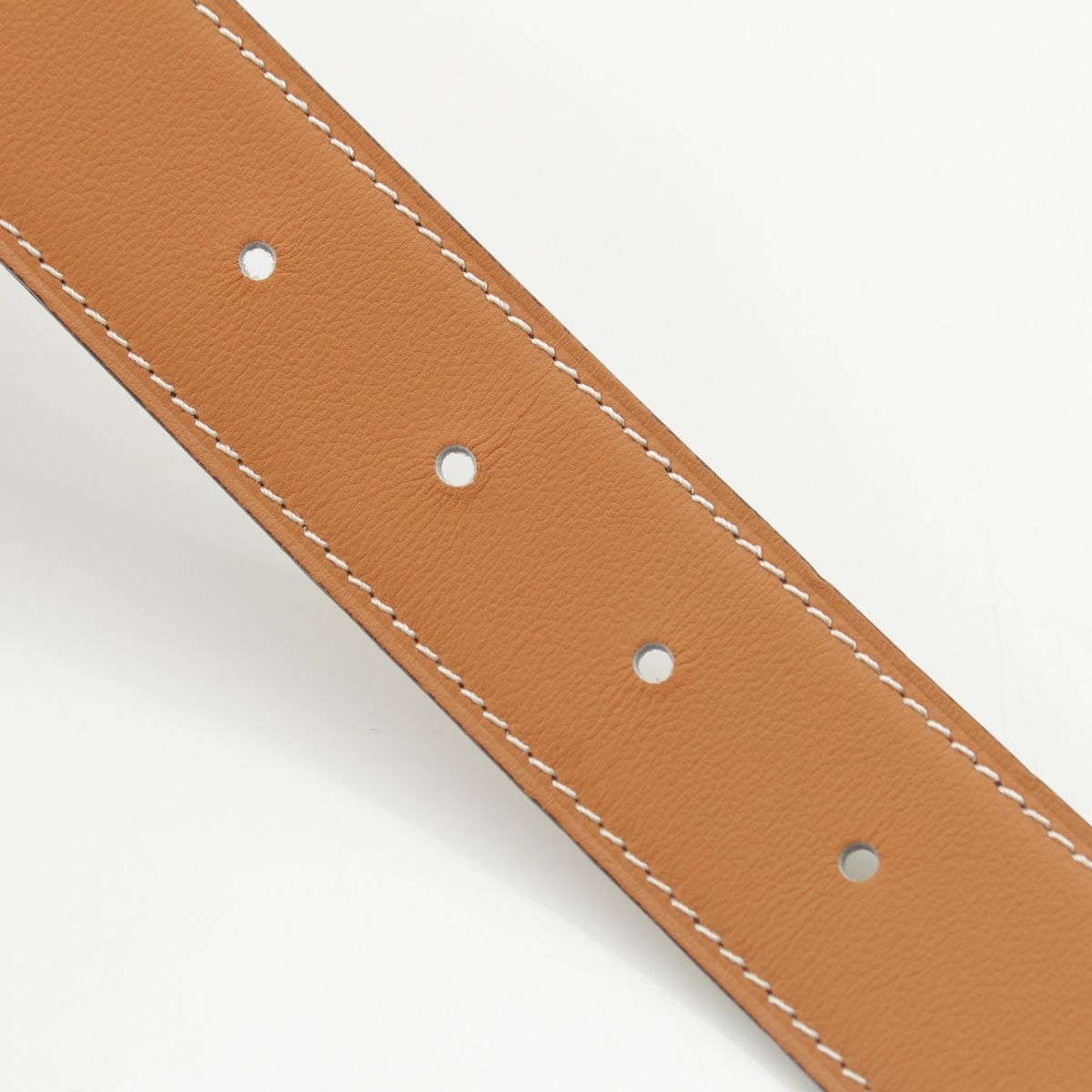 Hermes Swift Taurillon Reversible 32 Belt Leather Part Only Natural Sage — view 7