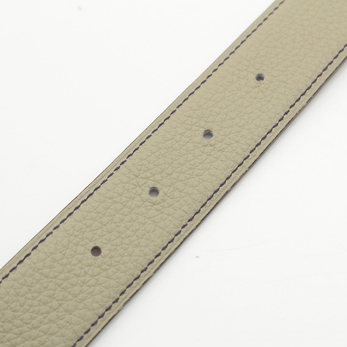 Hermes Swift Taurillon Reversible 32 Belt Leather Part Only Natural Sage — view 5