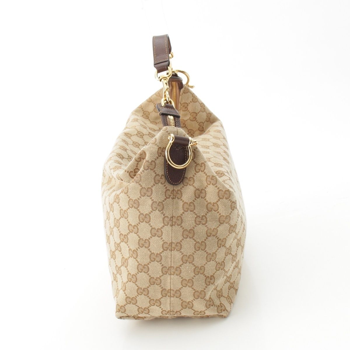Gucci Brera GG Canvas Crossbody Shoulder Bag Beige — view 3