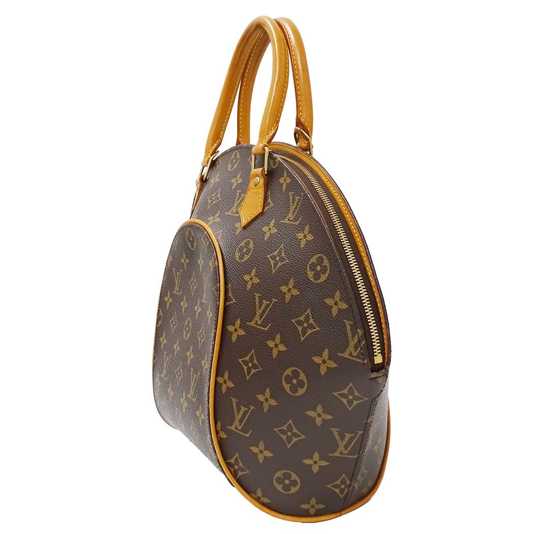 Louis Vuitton Bag Handbag Monogram Canvas Ellipse MM Brown Handle Large — view 4