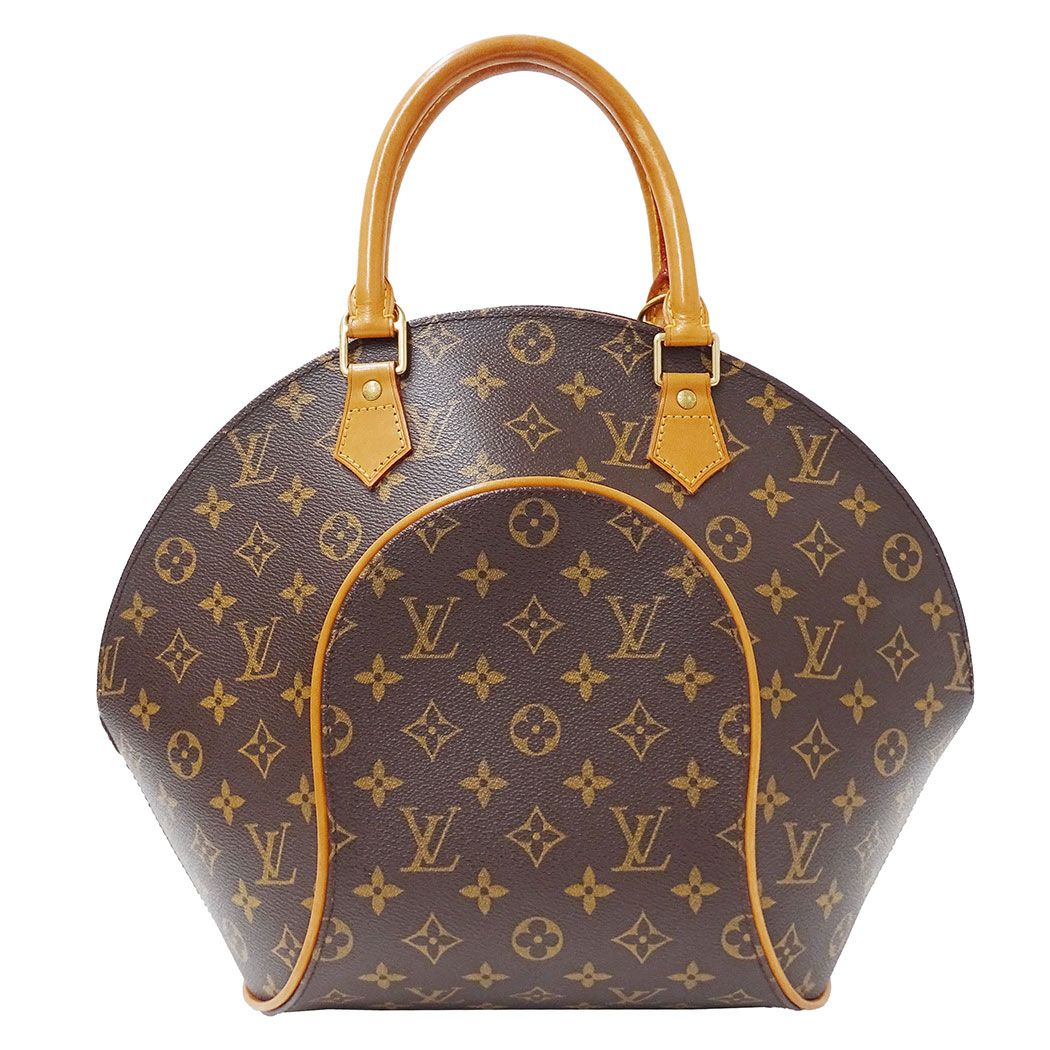 Louis Vuitton Bag Handbag Monogram Canvas Ellipse MM Brown Handle Large