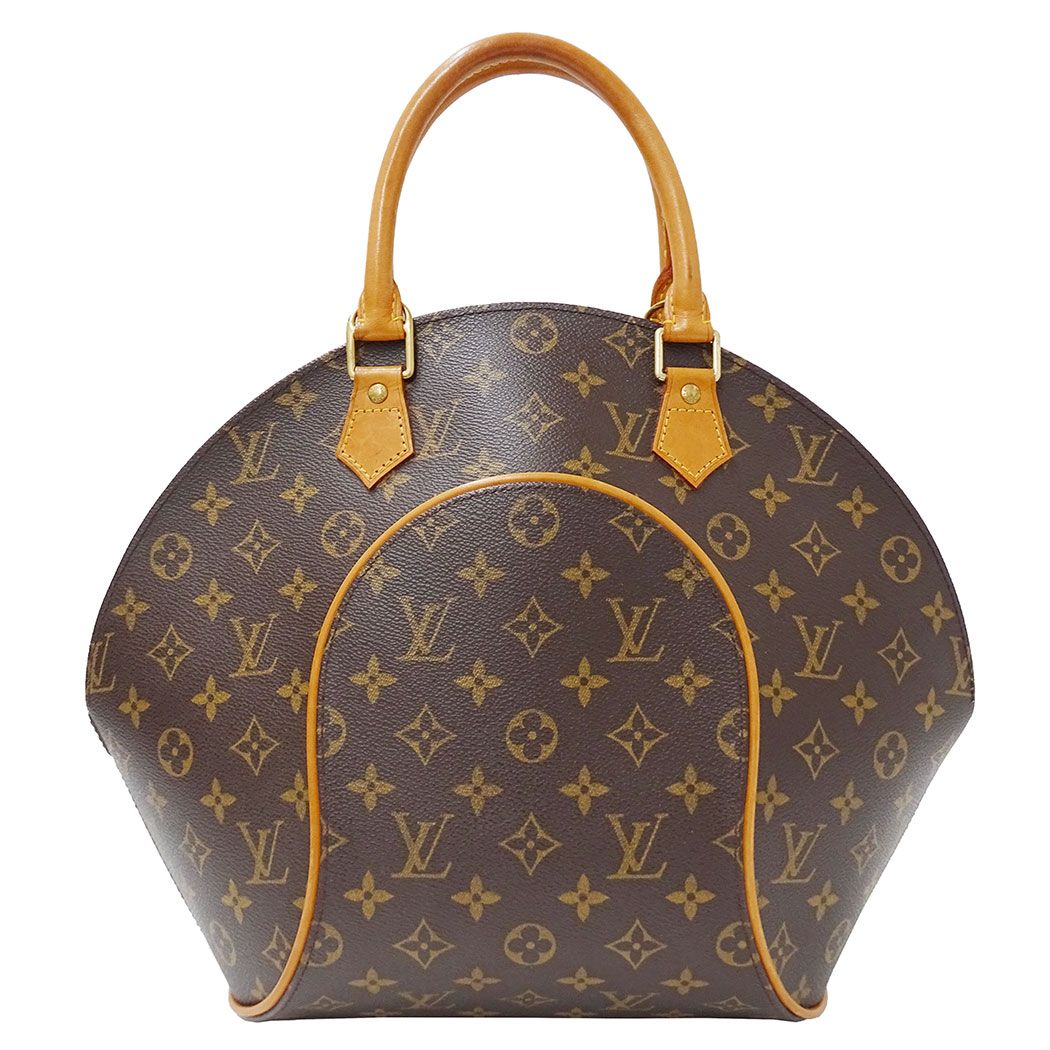 Louis Vuitton Bag Handbag Monogram Canvas Ellipse MM Brown Handle Large — view 2