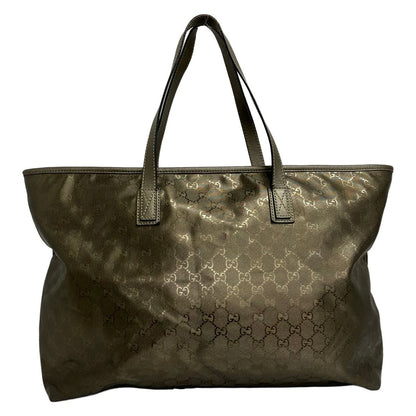 Gucci Shoulder Bag Imprime Gray Beige Leather — view 3