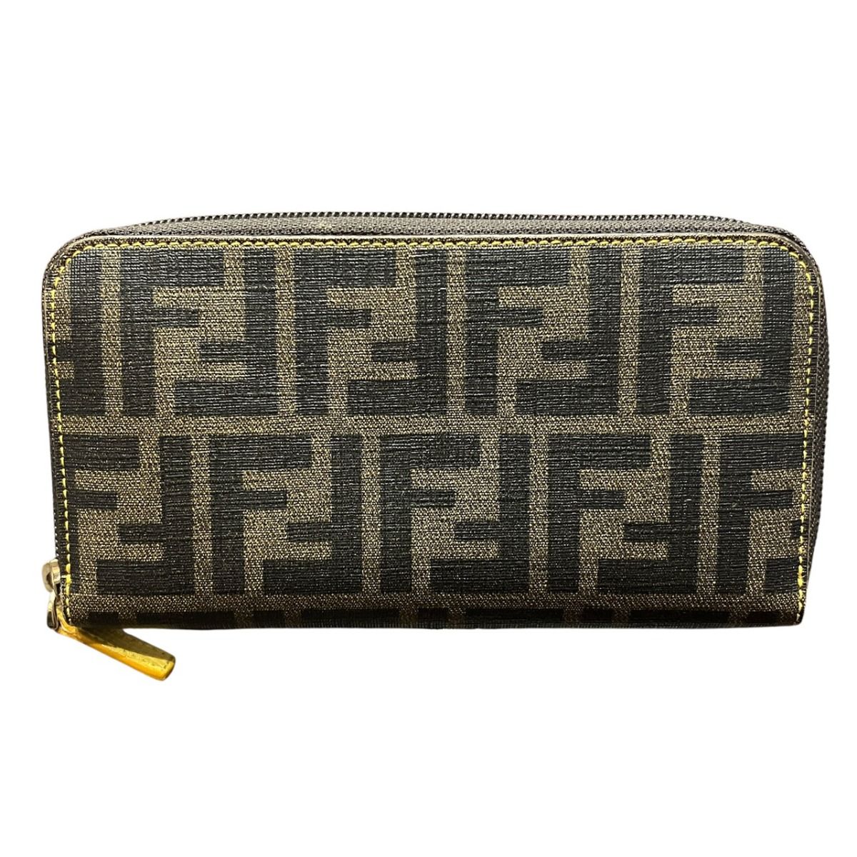 Fendi Zip Around Zucca Wallet