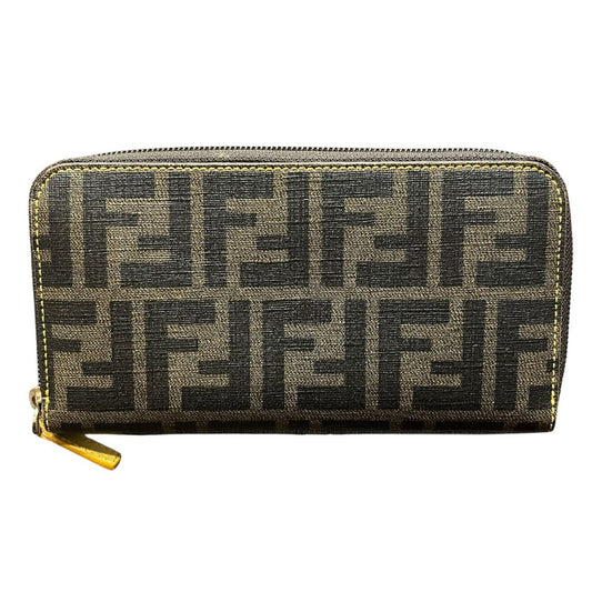 Fendi Zip Around Zucca Wallet