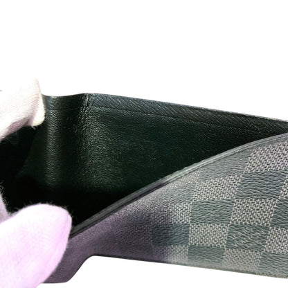 Louis Vuitton Portefeuille Multiple Damier Graphite Billfold Canvas Wallet — view 9