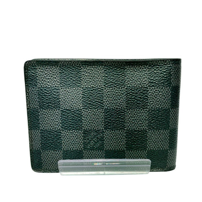 Louis Vuitton Portefeuille Multiple Damier Graphite Billfold Canvas Wallet