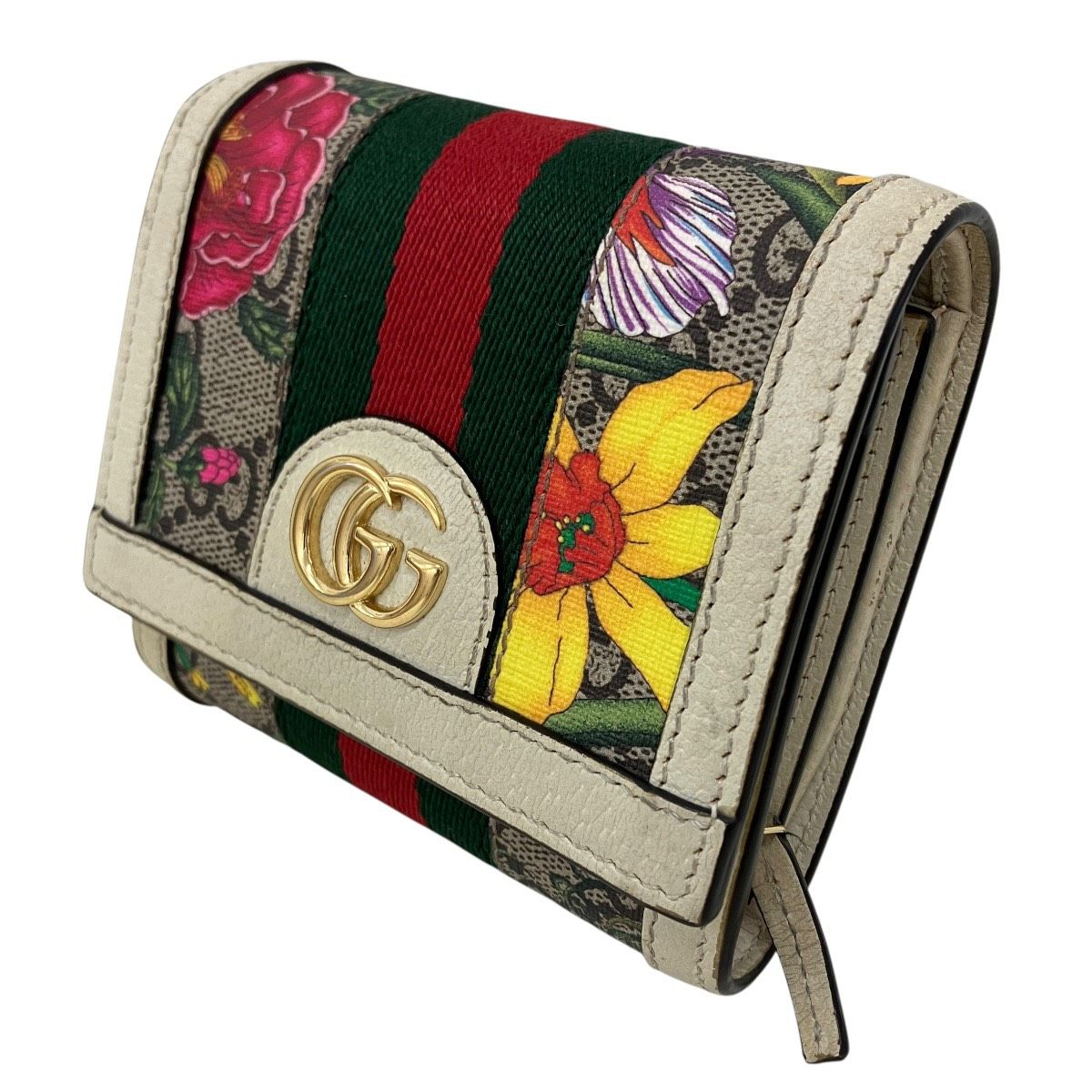 Gucci Ophidia Compact Wallet GG Supreme Bifold Canvas Leather — view 9