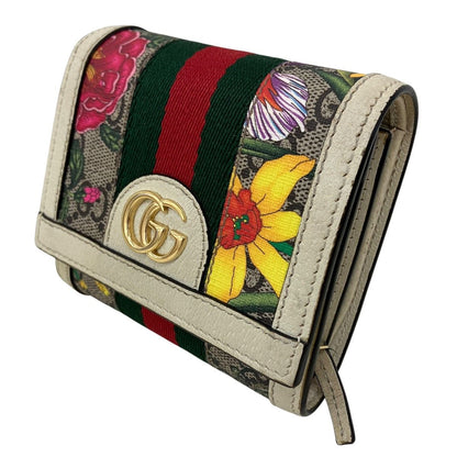 Gucci Ophidia Compact Wallet GG Supreme Bifold Canvas Leather — view 9