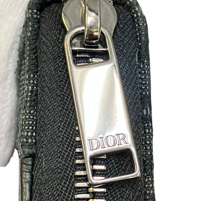 Dior Saddle Long Zip Wallet Cotton Canvas Calf Technical Fabric — view 8