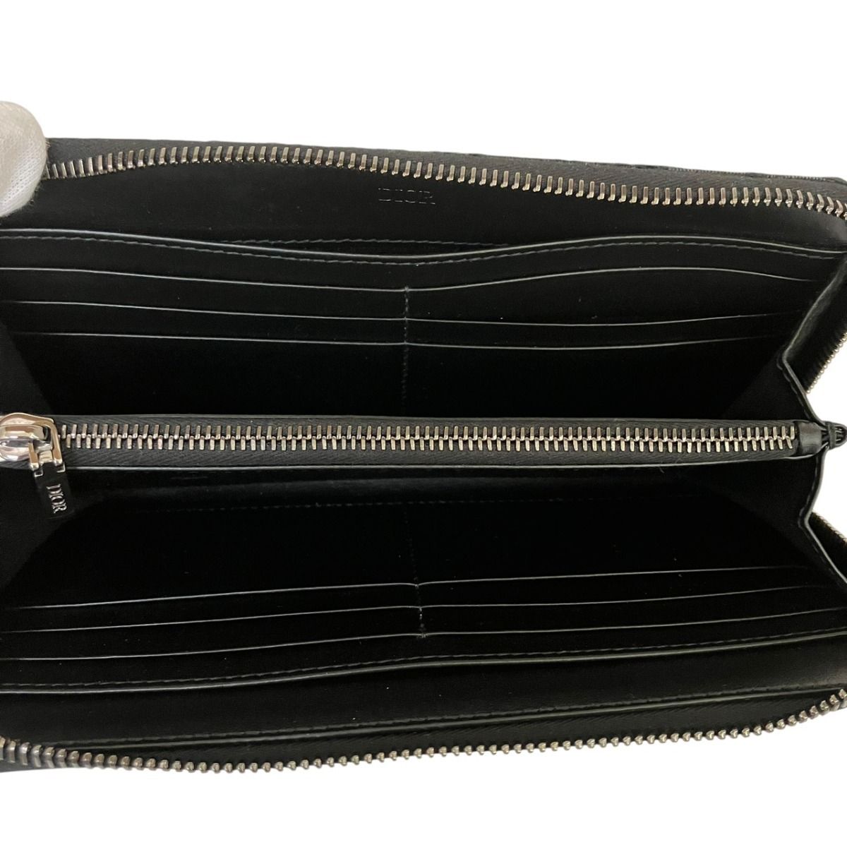 Dior Saddle Long Zip Wallet Cotton Canvas Calf Technical Fabric — view 3