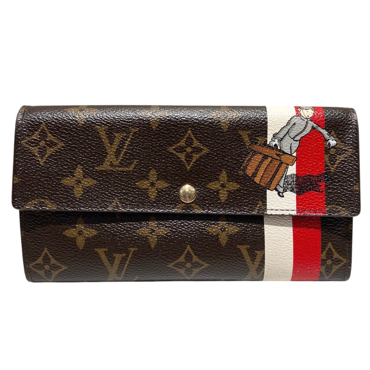 Louis Vuitton Portefeuille Sarah Bellboy Monogram Wallet Canvas
