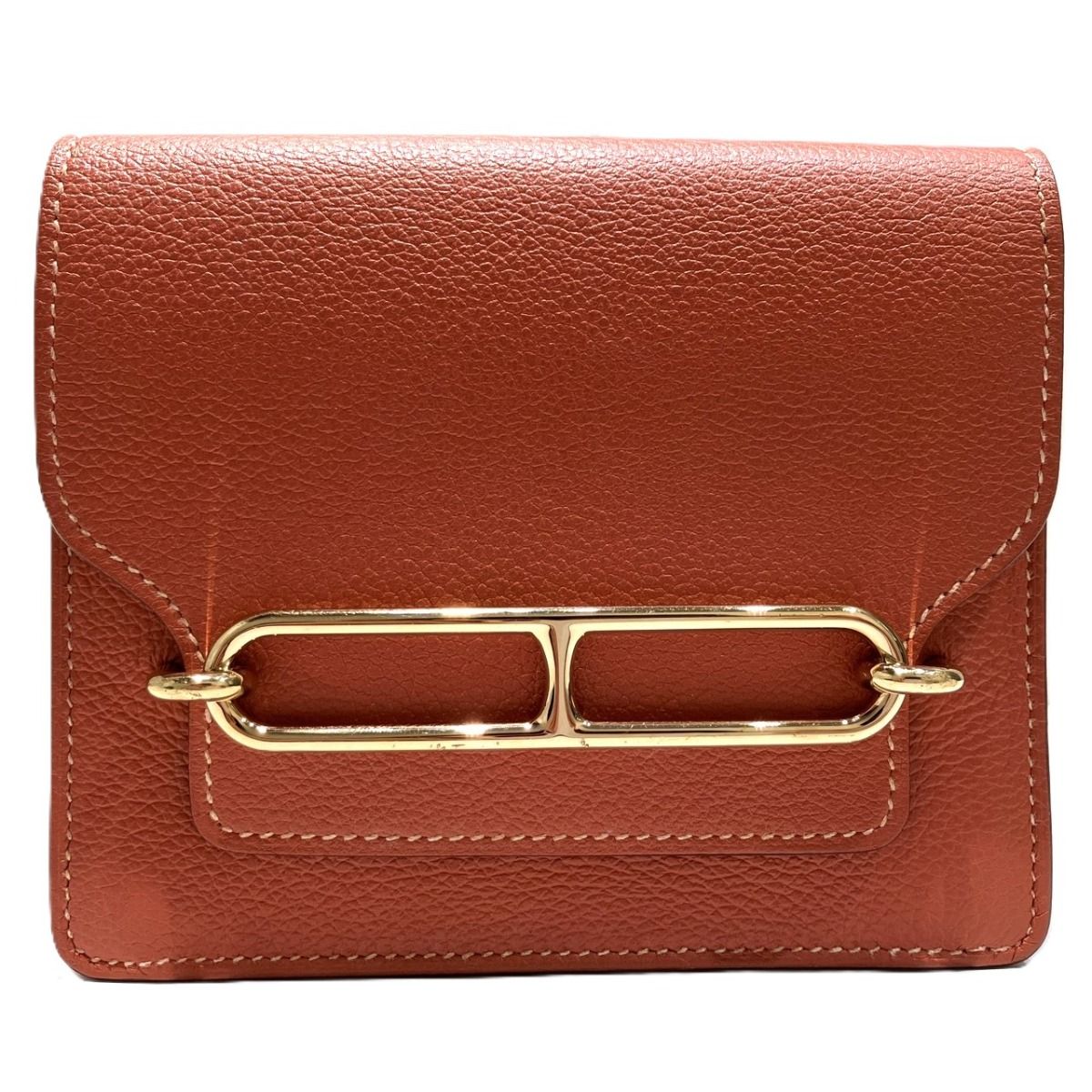 Hermes Roulis Slim Wallet Bi Foldwallet Chevrumizol