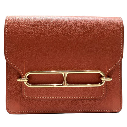 Hermes Roulis Slim Wallet Bi Foldwallet Chevrumizol