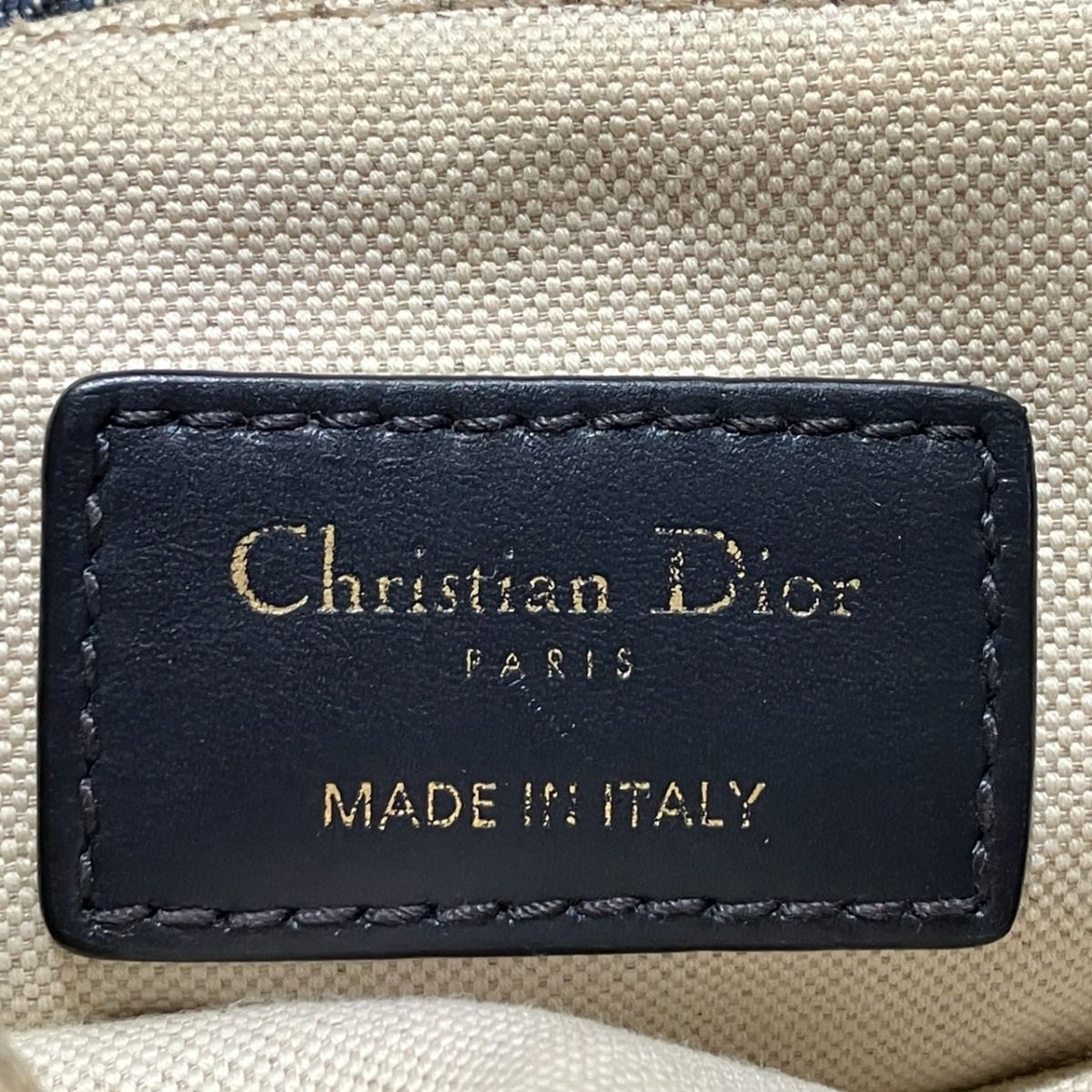 Dior 2-Way Saddle Bag Oblique Cotton Leather — view 4