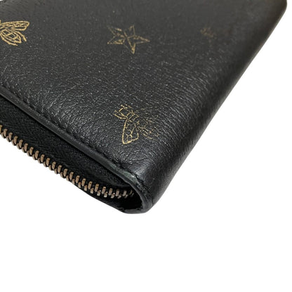 Gucci Bee & Star Round Zip Wallet Leather — view 7