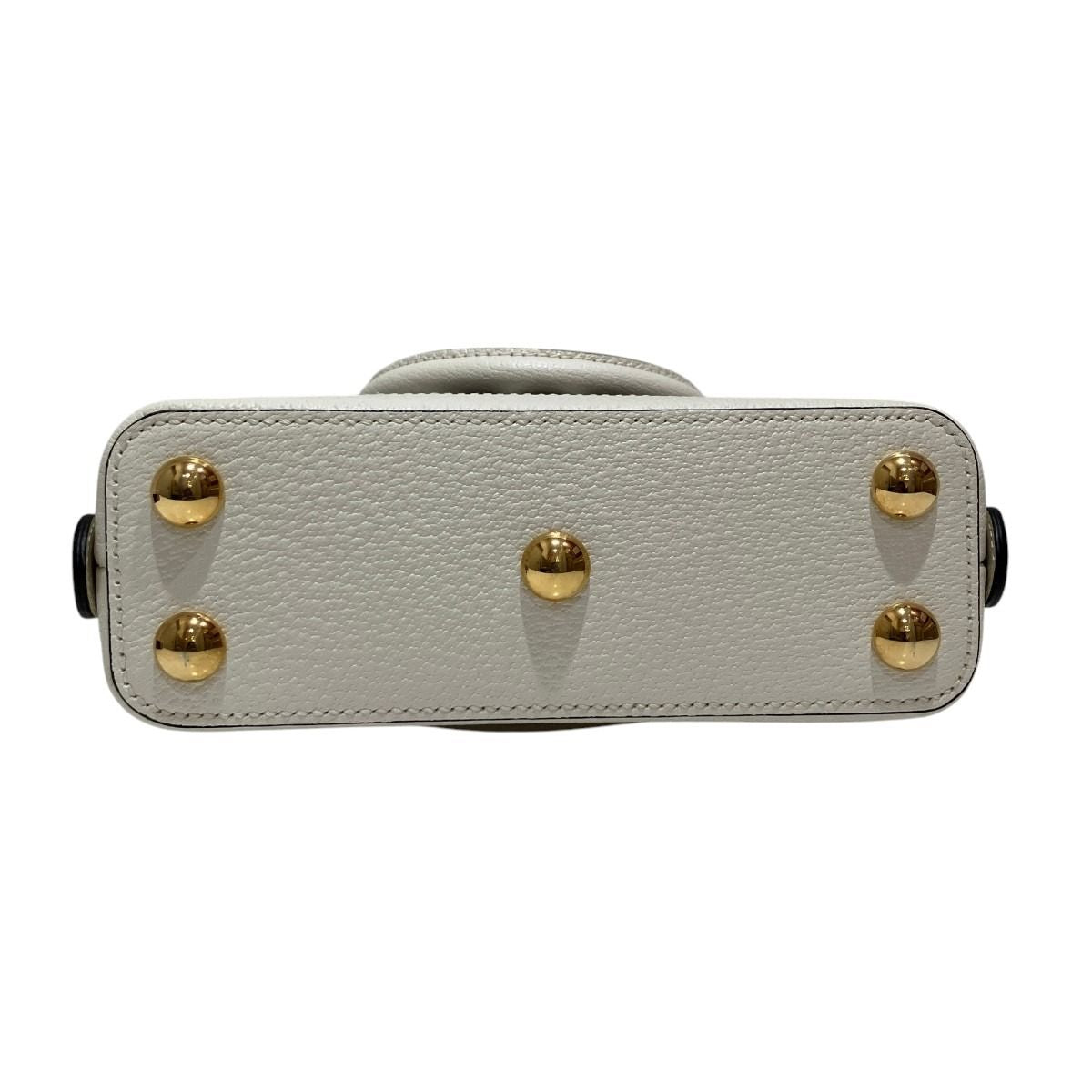 Gucci Adidas Collaboration Mini Top Handle Bag Horsebit Handbag Leather Canvas — view 3