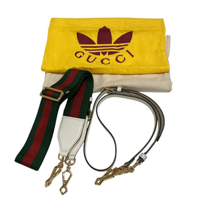 Gucci Adidas Collaboration Mini Top Handle Bag Horsebit Handbag Leather Canvas — view 5