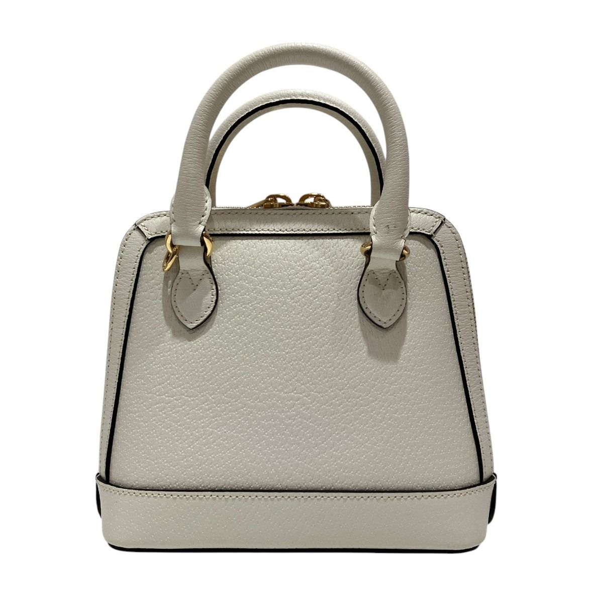 Gucci Adidas Collaboration Mini Top Handle Bag Horsebit Handbag Leather Canvas — view 2