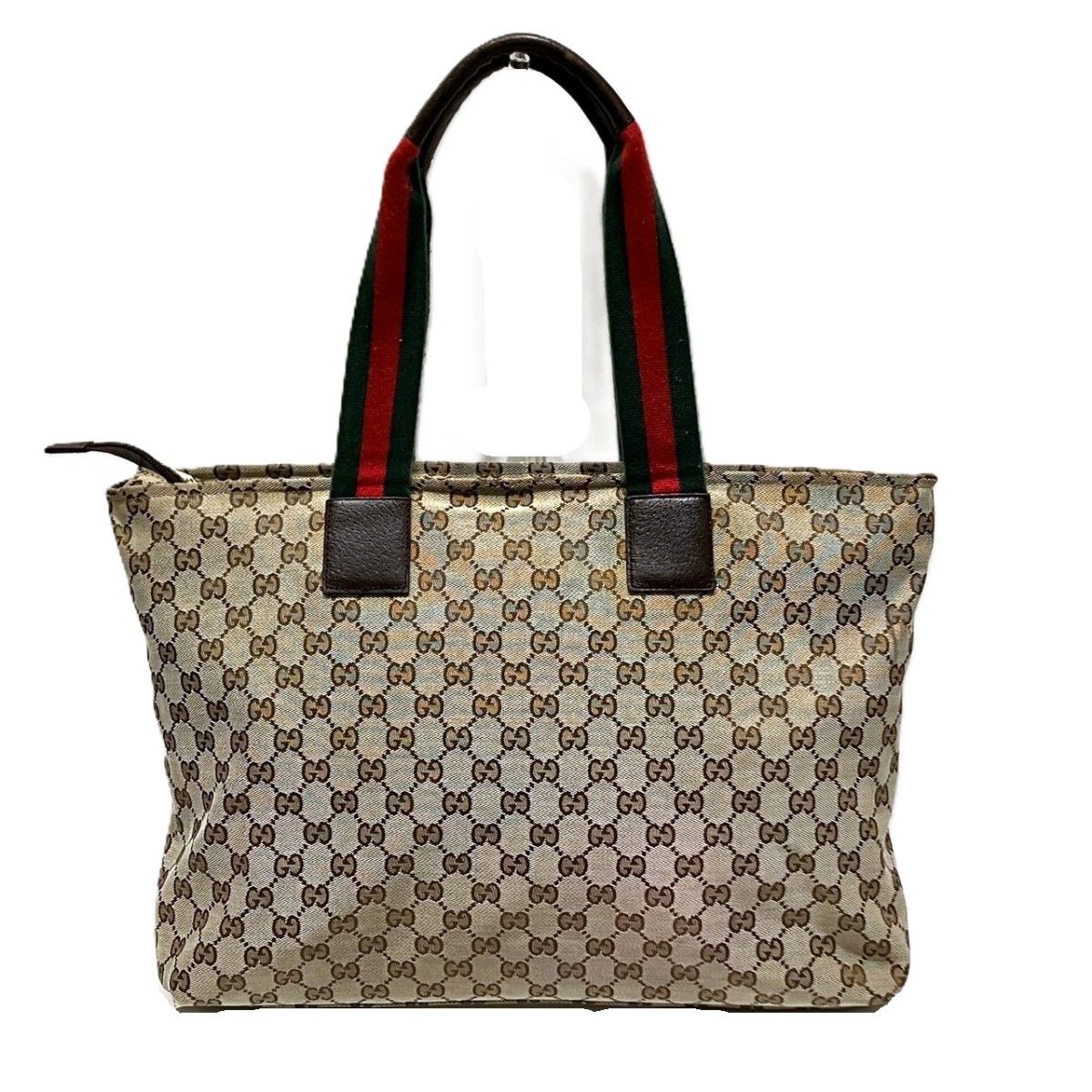 Gucci Mothersbag Sherry Line Tote Canvas Leather — view 2