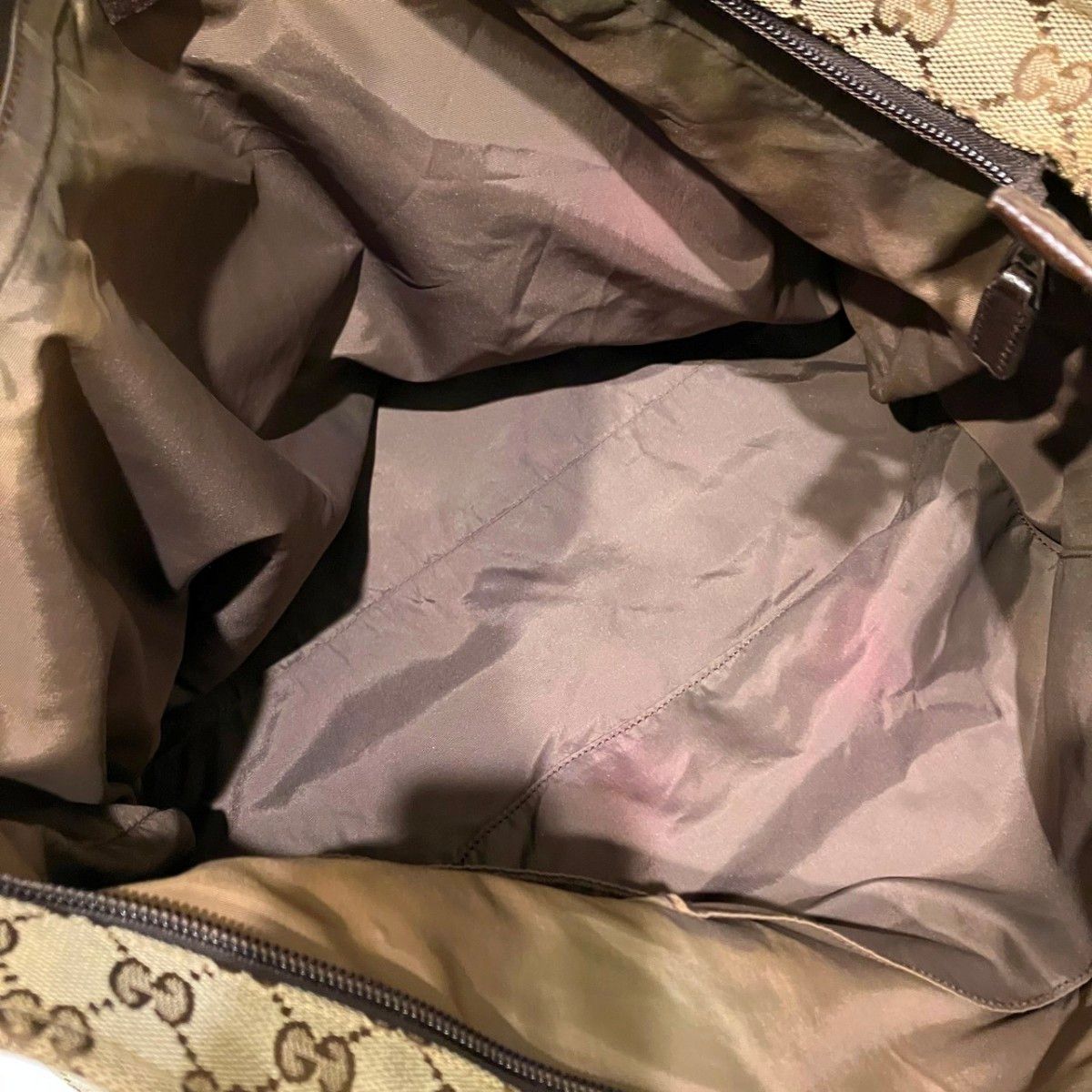Gucci Mothersbag Sherry Line Tote Canvas Leather — view 5
