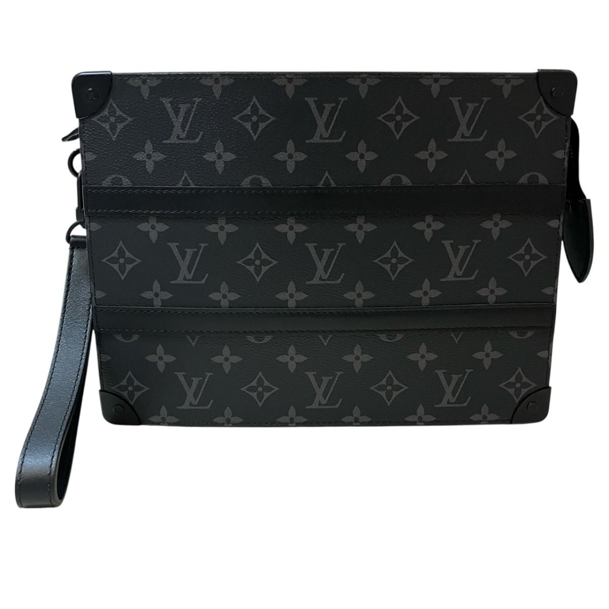 Louis Vuitton Trunkpochette Monogram Eclipse Clutch Canvas